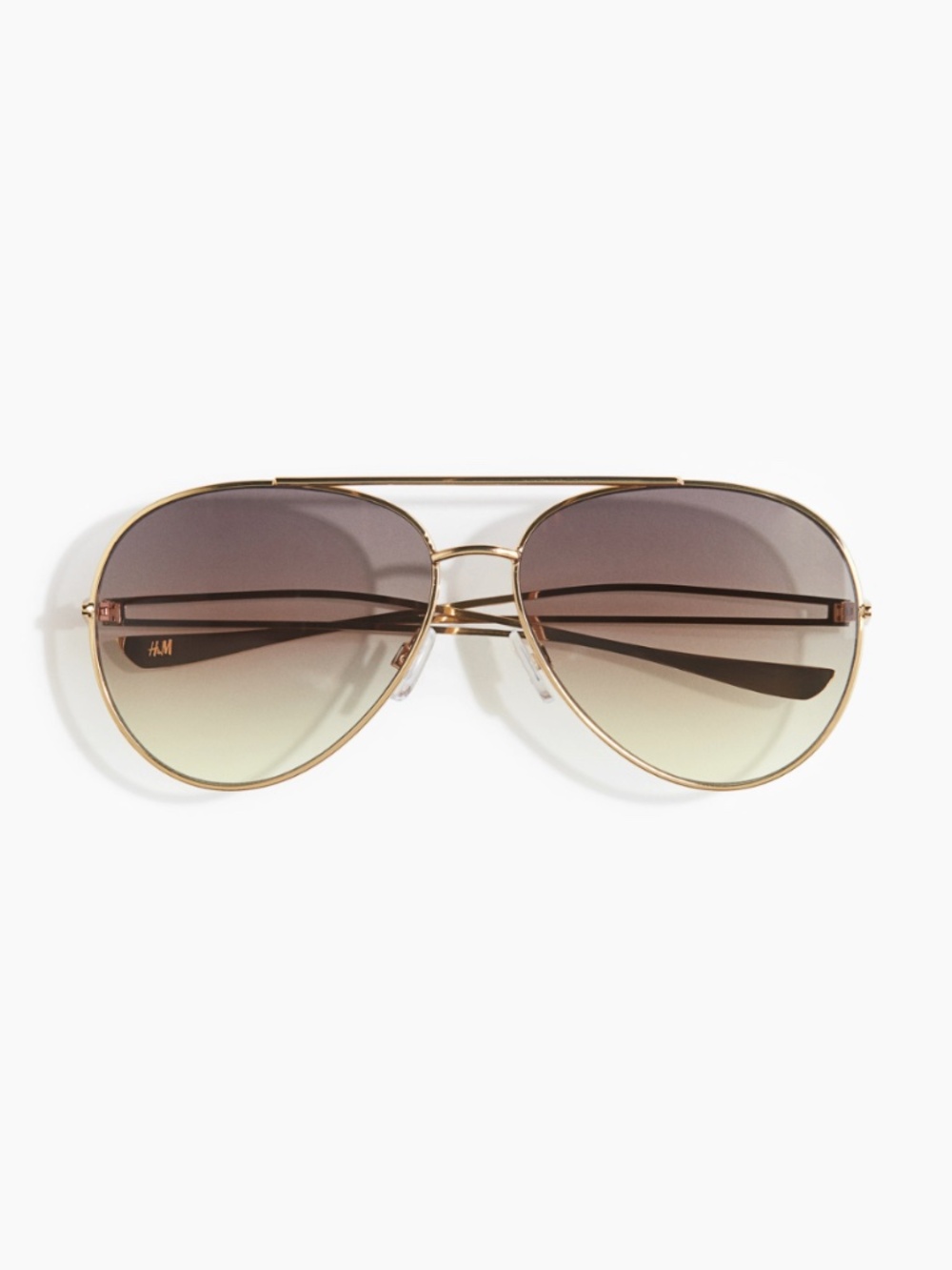 h&m | aviator | metal frame | gradient lens | gold - Picture 5 of 5